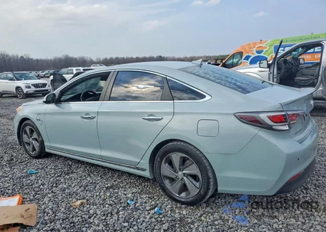 2016 Hyundai Sonata Plug-In Hybrid Limited из США, поврежденный, VIN KMHE54L21GA023699